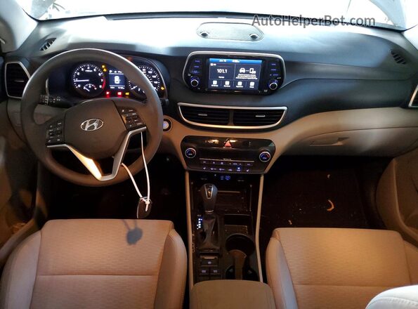 KM8J33AL1KU843850 2019 HYUNDAI TUCSON Silver Առջևի վահանակի տեսք
