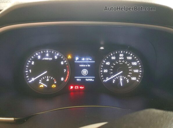 KM8J33AL1KU985390 2019 HYUNDAI TUCSON Black Widok zestawu wskaźników