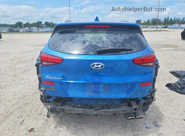 KM8J33AL1LU196738 2020 HYUNDAI TUCSON Blue Widok z tyłu