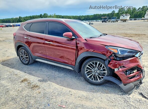 KM8J33AL2KU910097 2019 HYUNDAI TUCSON Бордовый Передняя правая четверть