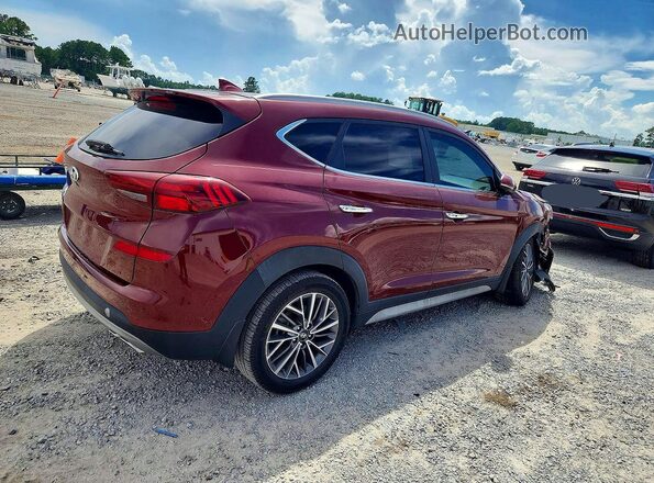 KM8J33AL2KU910097 2019 HYUNDAI TUCSON Бордовый Задняя правая четверть
