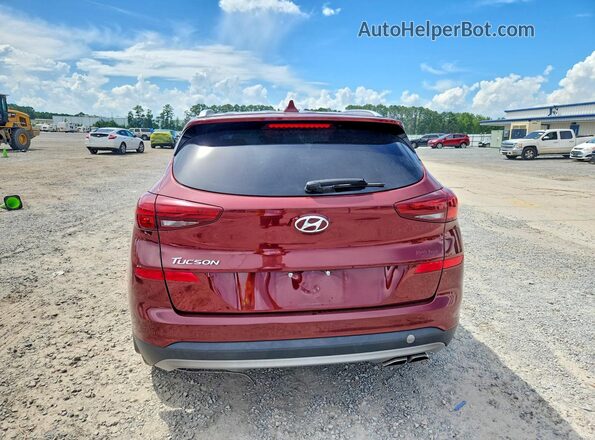 KM8J33AL2KU910097 2019 HYUNDAI TUCSON Бордовый Вид сзади