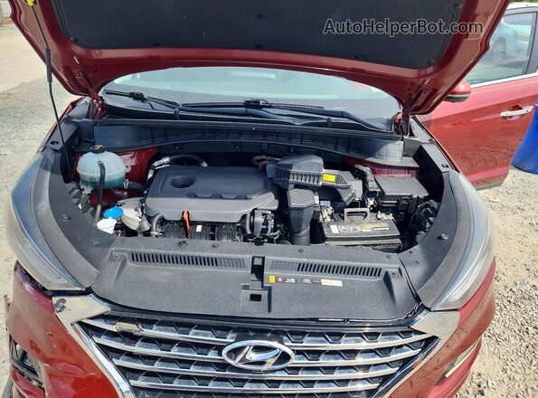 KM8J33AL2KU910097 2019 HYUNDAI TUCSON Бордовый Вид подкапотного пространства