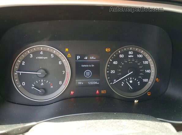 KM8J33AL2LU184923 2020 HYUNDAI TUCSON Black ხელსაწყოთა პანელის ხედი