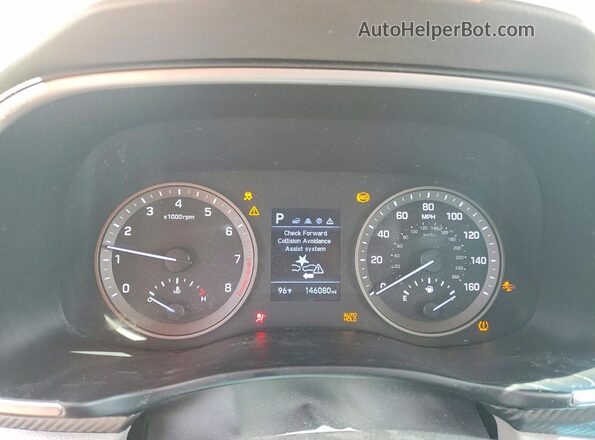 KM8J33AL2LU214048 2020 HYUNDAI TUCSON White Вид щитка приладів