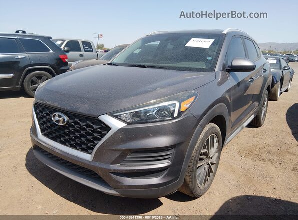 KM8J33AL2LU214406 2020 HYUNDAI TUCSON Gray წინა მარცხენა ხედი სამი მეოთხედიდან