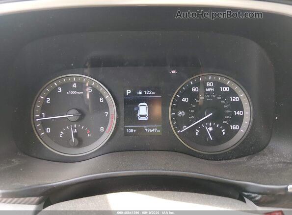 KM8J33AL2LU214406 2020 HYUNDAI TUCSON Gray უკანა სავარძლების ხედი