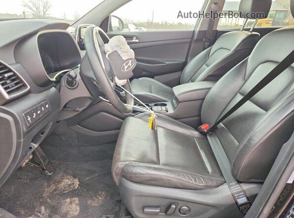 KM8J33AL2MU320291 2021 HYUNDAI TUCSON Black წინა სალონის ხედი