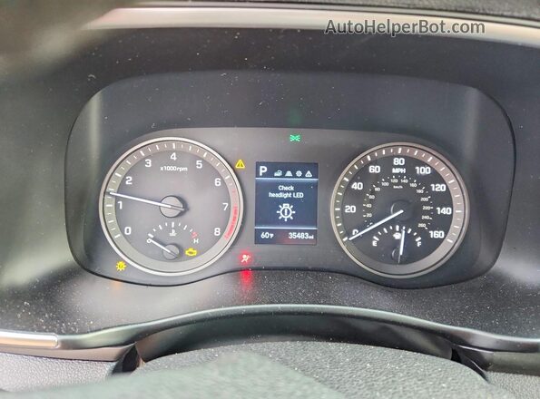 KM8J33AL2MU320291 2021 HYUNDAI TUCSON Black ხელსაწყოთა პანელის ხედი