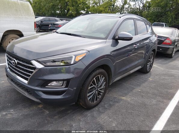 KM8J33AL2MU343215 2021 HYUNDAI TUCSON Gray Vista tres cuartos delantera izquierda