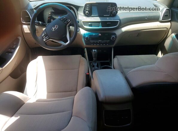 KM8J33AL4KU886255 2019 HYUNDAI TUCSON Белый Вид панели приборов