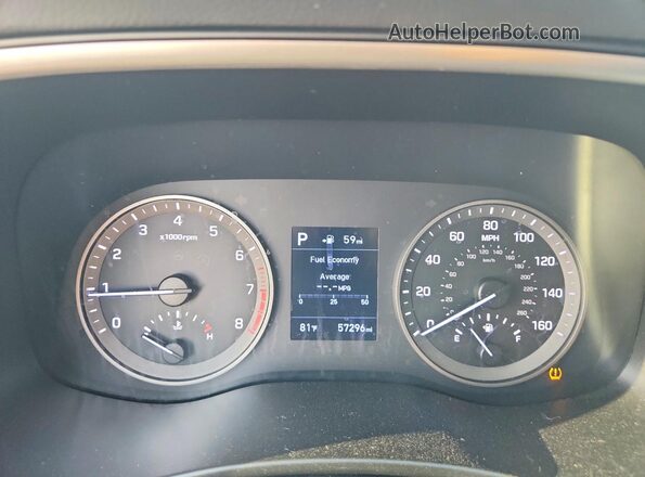 KM8J33AL4LU161336 2020 HYUNDAI TUCSON Black Вид щитка приладів