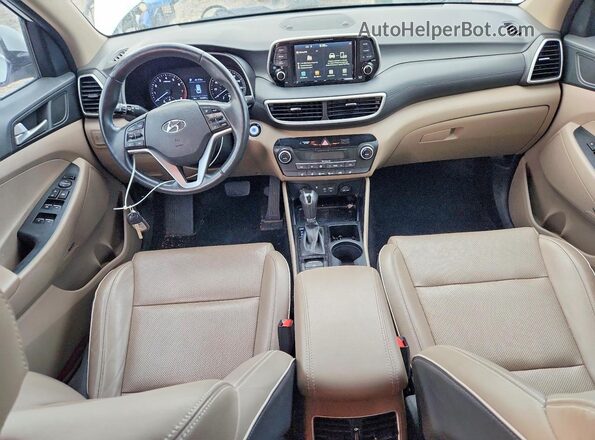 KM8J33AL4MU312631 2021 HYUNDAI TUCSON Белый Вид панели приборов