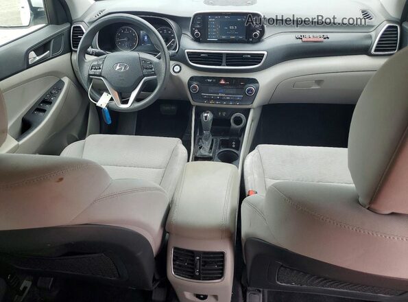 KM8J33AL4MU320311 2021 HYUNDAI TUCSON White Առջևի վահանակի տեսք