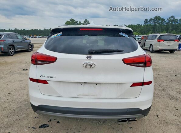 KM8J33AL4MU320311 2021 HYUNDAI TUCSON White Հետևի տեսք