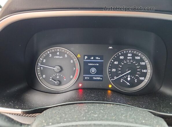 KM8J33AL5LU148773 2020 HYUNDAI TUCSON Gray Widok zestawu wskaźników