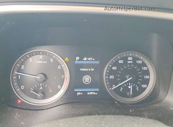 KM8J33AL5LU232267 2020 HYUNDAI TUCSON Черный Вид щитка приборов