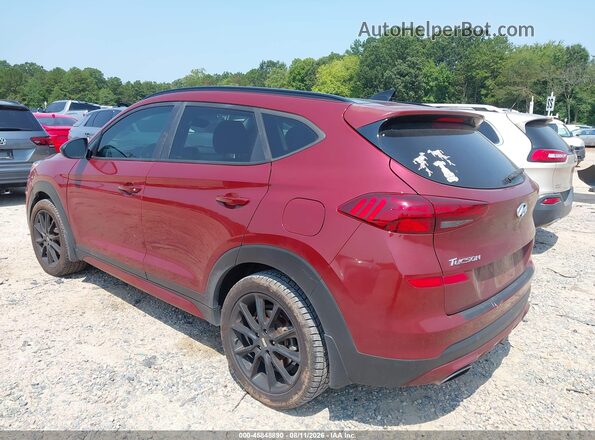 KM8J33AL6KU983327 2019 HYUNDAI TUCSON Maroon Հետևի ձախ
