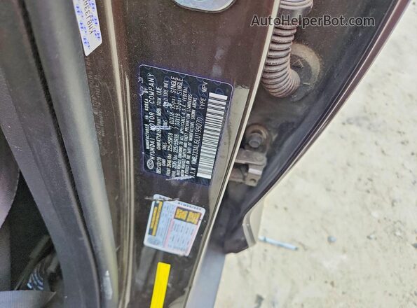 KM8J33AL6LU199070 2020 HYUNDAI TUCSON Brown Vista de la etiqueta del VIN