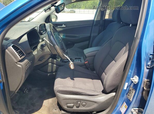 KM8J33AL6MU324649 2021 HYUNDAI TUCSON Blue Вид салону спереду