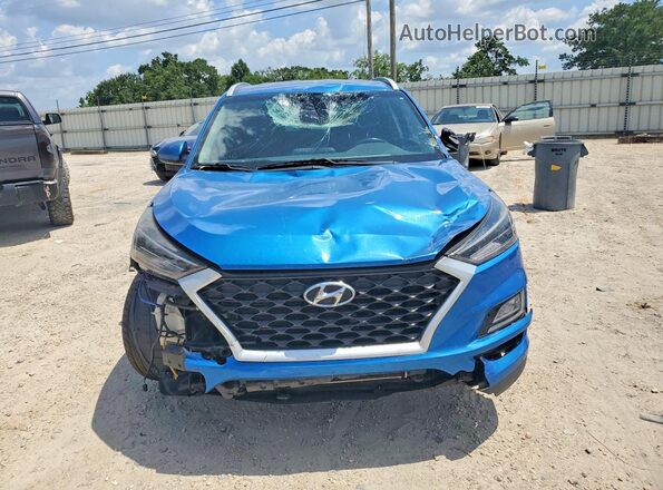 KM8J33AL6MU324649 2021 HYUNDAI TUCSON Blue Вид спереду