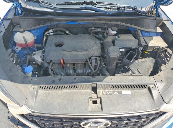 KM8J33AL6MU324649 2021 HYUNDAI TUCSON Blue Вид підкапотного простору
