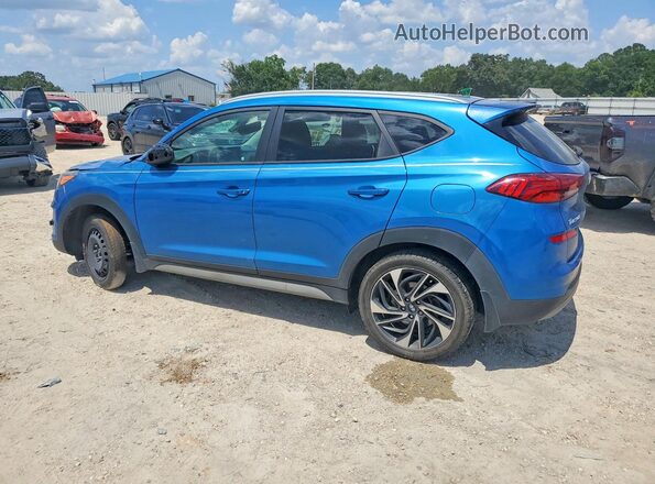 KM8J33AL6MU324649 2021 HYUNDAI TUCSON Blue Задня ліва чверть