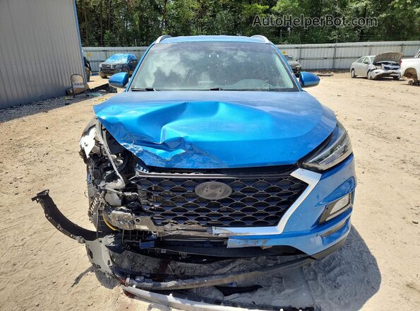 KM8J33AL6MU362608 2021 HYUNDAI TUCSON Blue Vista frontal