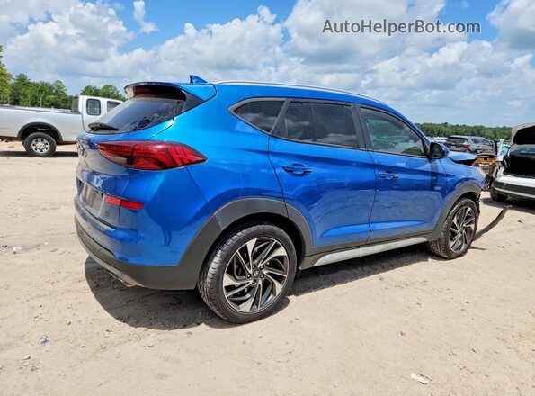 KM8J33AL6MU362608 2021 HYUNDAI TUCSON Blue Trasero derecho
