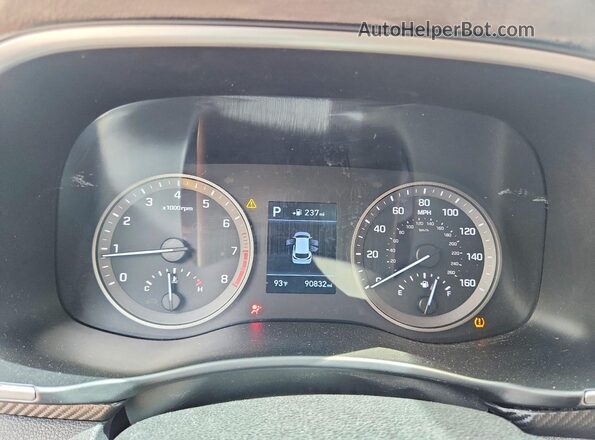 KM8J33AL6MU362608 2021 HYUNDAI TUCSON Blue Vista del cuadro de instrumentos