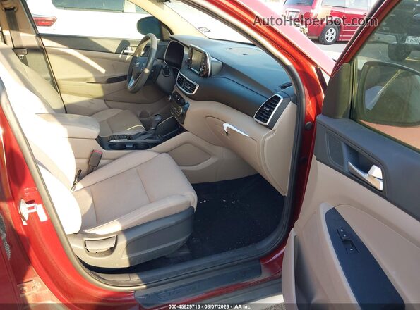 KM8J33AL7LU142747 2020 HYUNDAI TUCSON Темно-бордовый Вид салона спереди