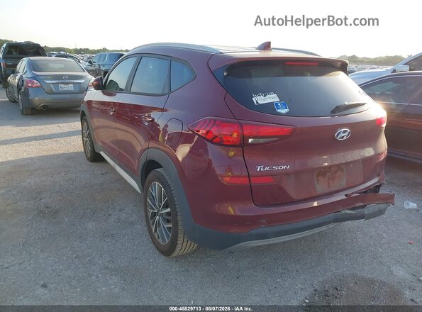 KM8J33AL7LU142747 2020 HYUNDAI TUCSON Темно-бордовый Задняя левая четверть