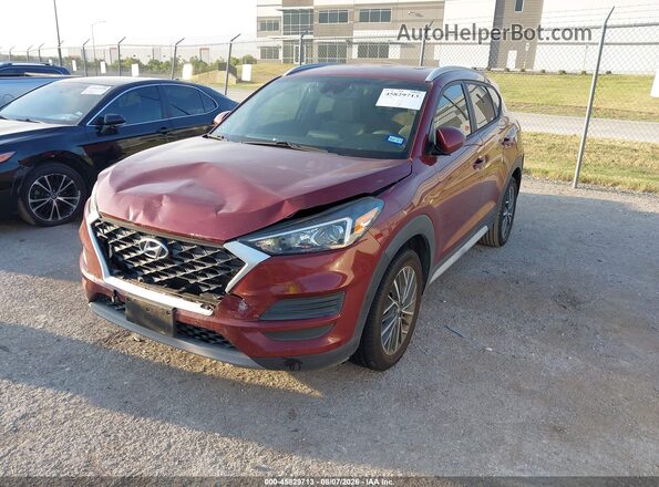 KM8J33AL7LU142747 2020 HYUNDAI TUCSON Темно-бордовый Передняя левая четверть