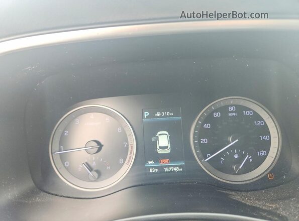 KM8J33AL8LU176258 2020 HYUNDAI TUCSON Gray Vista del cuadro de instrumentos