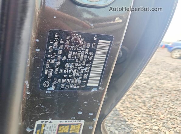 KM8J33AL8LU176258 2020 HYUNDAI TUCSON Gray Vista del compartimento del motor