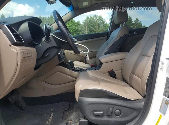 KM8J33AL8MU334826 2021 HYUNDAI TUCSON White Front interior view