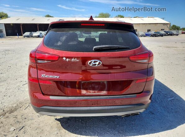 KM8J33AL9LU137680 2020 HYUNDAI TUCSON Red Вид ззаду