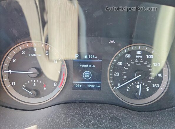KM8J33AL9LU137680 2020 HYUNDAI TUCSON Red Вид щитка приладів
