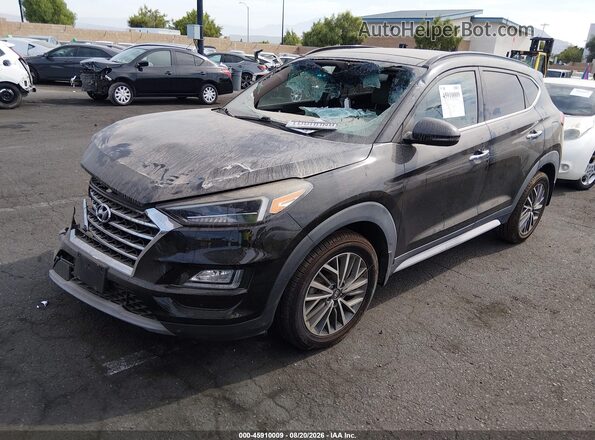 KM8J33AL9LU175572 2020 HYUNDAI TUCSON Black წინა მარცხენა ხედი სამი მეოთხედიდან