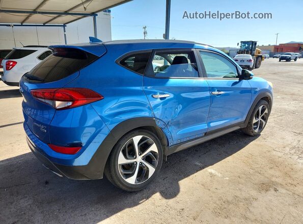 KM8J3CA20GU218967 2016 HYUNDAI TUCSON Синий Задняя правая четверть