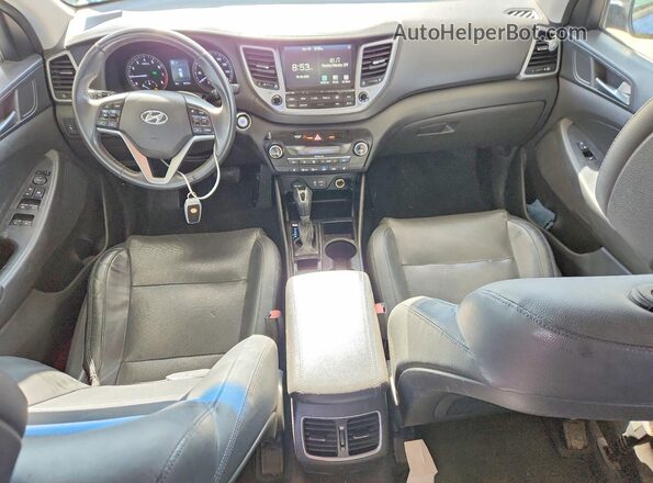 KM8J3CA20GU218967 2016 HYUNDAI TUCSON Синий Вид панели приборов