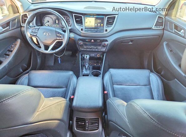 KM8J3CA21GU095907 2016 HYUNDAI TUCSON Gray Widok deski rozdzielczej