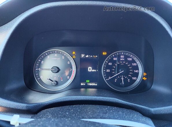 KM8J3CA21GU095907 2016 HYUNDAI TUCSON Gray Widok zestawu wskaźników