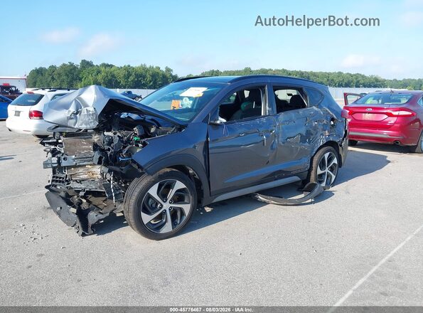 KM8J3CA21JU619919 2018 HYUNDAI TUCSON Gray Передня ліва чверть