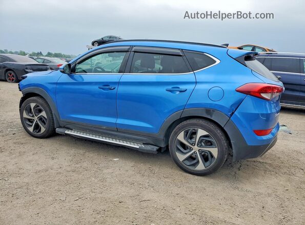 KM8J3CA23GU146646 2016 HYUNDAI TUCSON Blue Задня ліва чверть