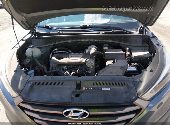 KM8J3CA23GU164743 2016 HYUNDAI TUCSON Gray Вид ззаду