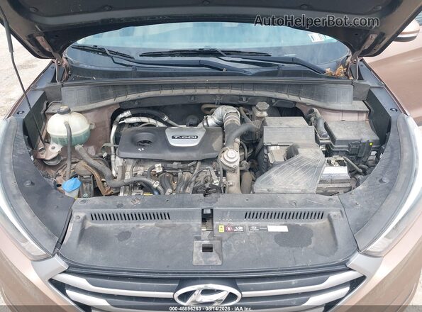KM8J3CA24GU094394 2016 HYUNDAI TUCSON Brown Widok z tyłu