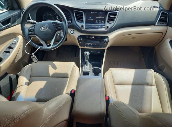 KM8J3CA24HU304087 2017 HYUNDAI TUCSON Red წინა პანელის ხედი