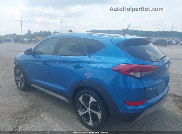 KM8J3CA24HU503463 2017 HYUNDAI TUCSON Синий Задняя левая четверть