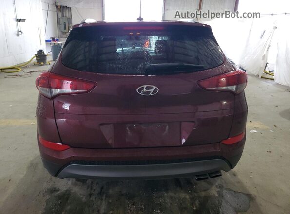 KM8J3CA26GU076852 2016 HYUNDAI TUCSON Burgundy Вид ззаду